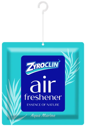 Zyroclin Gel Air Freshener Aqua Marine: teal hanging gel sachet