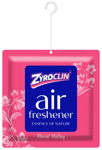 Zyroclin Gel Air Freshener Floral Valley: pink hanging gel sachet
