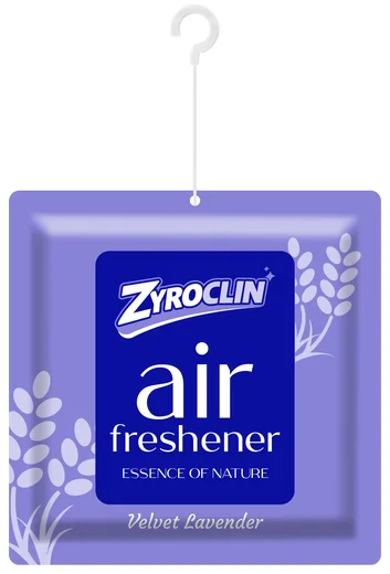 Zyroclin Gel Air Freshener Velvet Lavender: purple hanging gel sachet