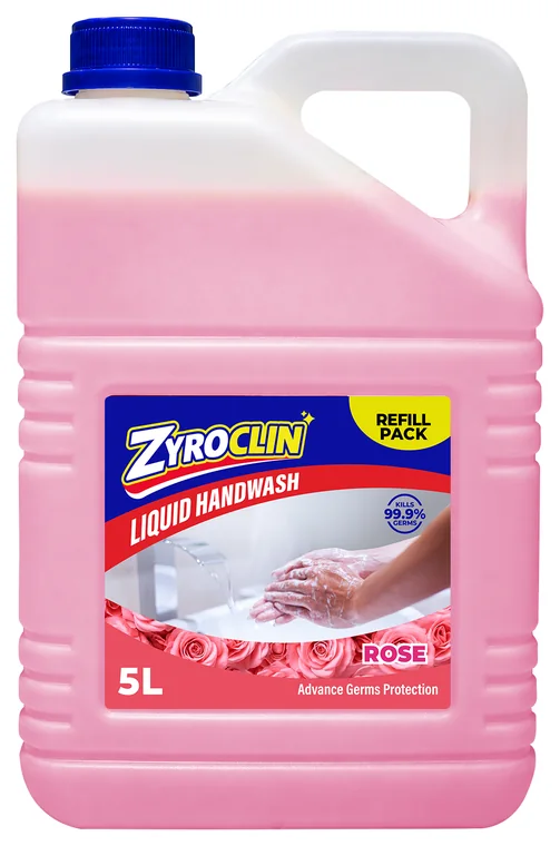 Zyroclin ZYROCLIN HANDWASH ROSE 5 litre refill pack can