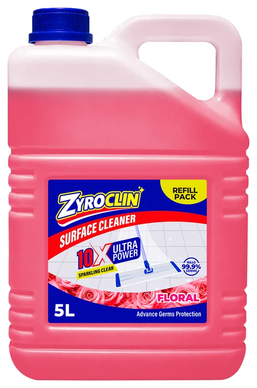 Zyroclin ZYROCLIN SURFACE CLEANER FLORAL 5 litre refill pack can