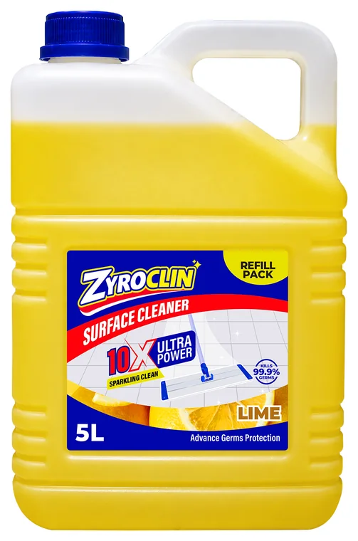 Zyroclin ZYROCLIN SURFACE CLEANER LIME 5 litre refill pack can